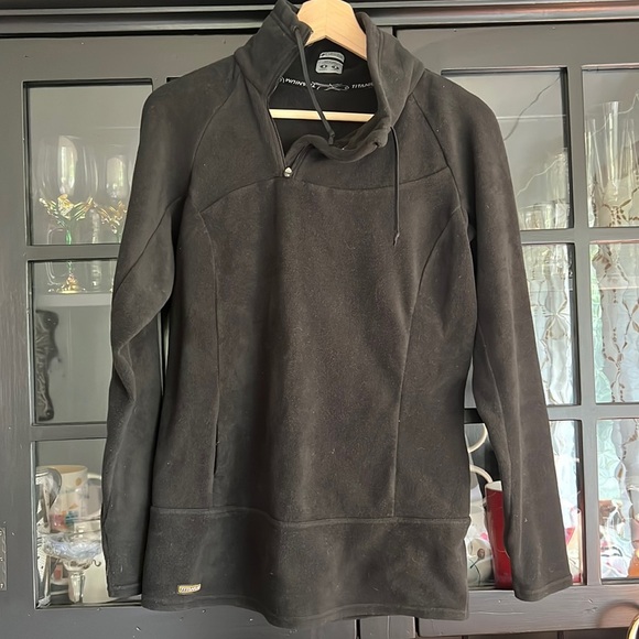 COLUMBIA black fleece pullover small - Picture 1 of 4